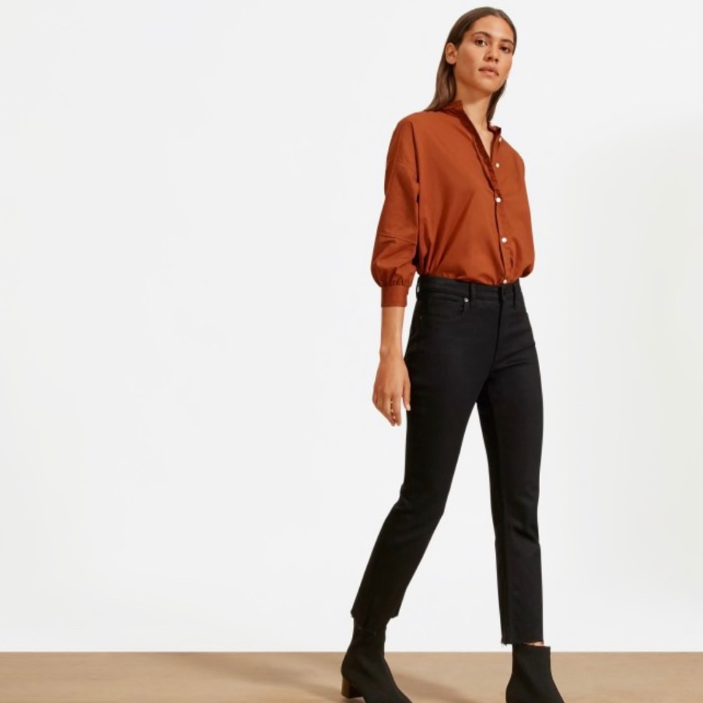 Everlane Kick Crop Jeans (Dark Wash) size 25